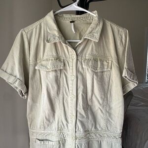 Women's Cream Jumpsuit